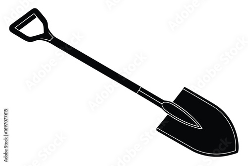 shovel silhouette vector art design