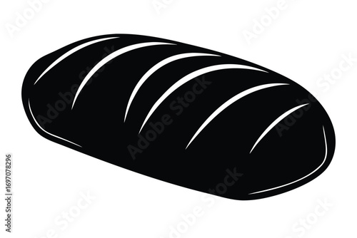 bread loaf silhouette vector art design