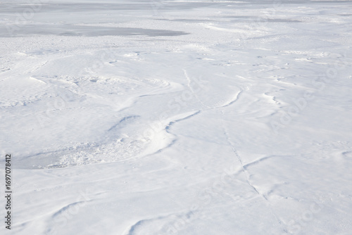 texture of cold winter snow