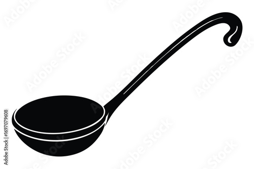 ladle silhouette vector art design