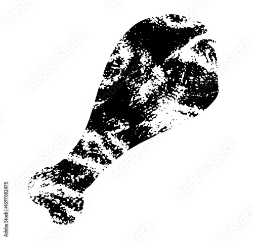 Vector Distressed claw depicts a crustacean limb.