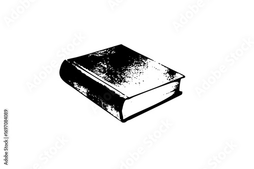 Vector Isolated vector of a closed book.