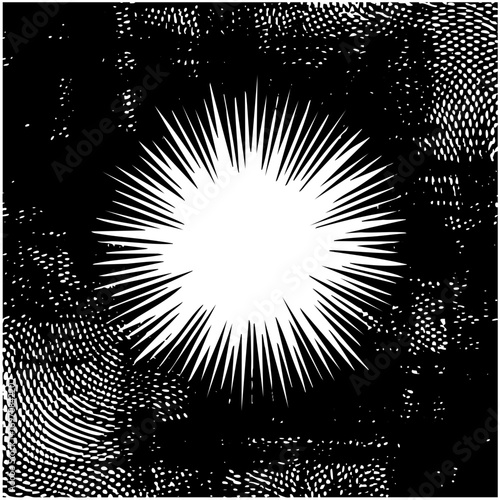 Vector Radiating burst of light with dynamic lines.
