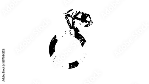 Vector Dynamic dinosaur features a stylized leaping reptile.