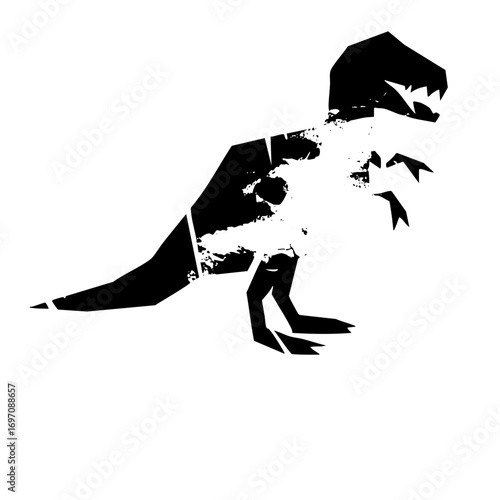 Vector Bold dinosaur features a stylized Tyrannosaurus .