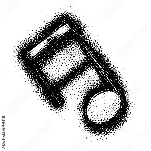 Vector Detailed of a robotic vacuum cleaner.