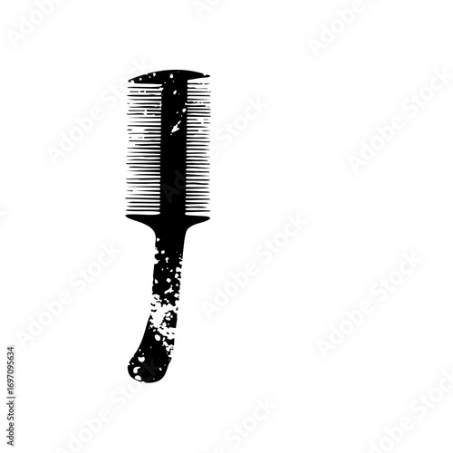 Vector Black comb with textured details