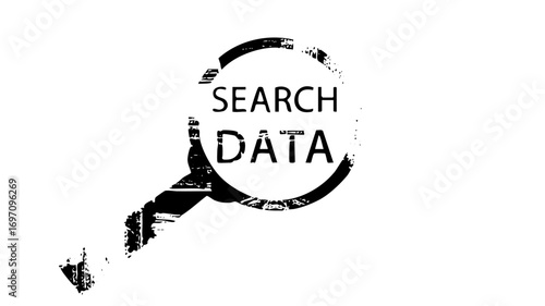 Vector Magnifying Glass Searches Data