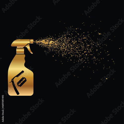 Barber Logo Golden