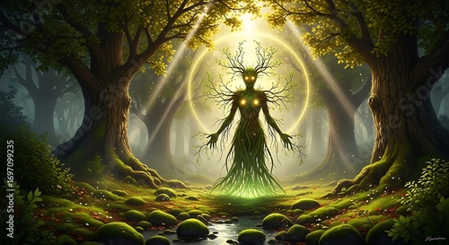 Wallpaper Mural Forest spirit in bright woods. Torontodigital.ca