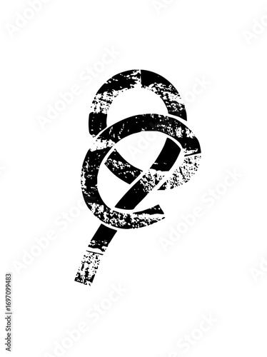 Vector Abstract hammer and sickle symbol .