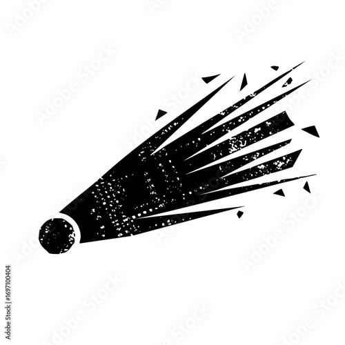 Vector Dynamic comet with scattered debris.