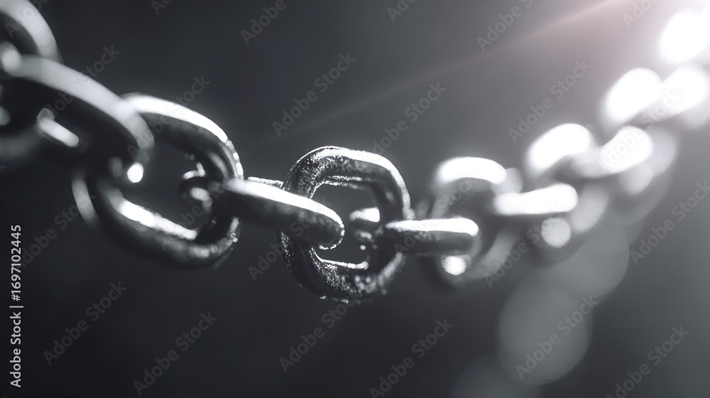 Obraz premium Closeup chain link