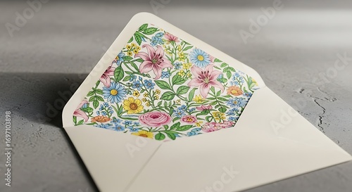 Wallpaper Mural Floral Lined Envelope. Torontodigital.ca
