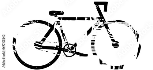 Vector Dynamic cyclist showcases a sleek bicycle .