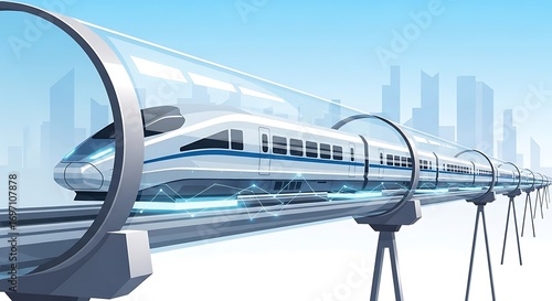 Wallpaper Mural Hyperloop train travel. Torontodigital.ca