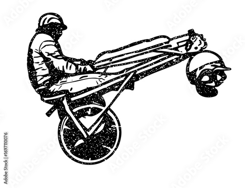 Vector Cyclist with Passenger on a Tandem Bicycle