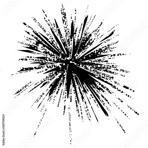 Vector Dynamic burst of radiating lines creates an energetic explosion effect.