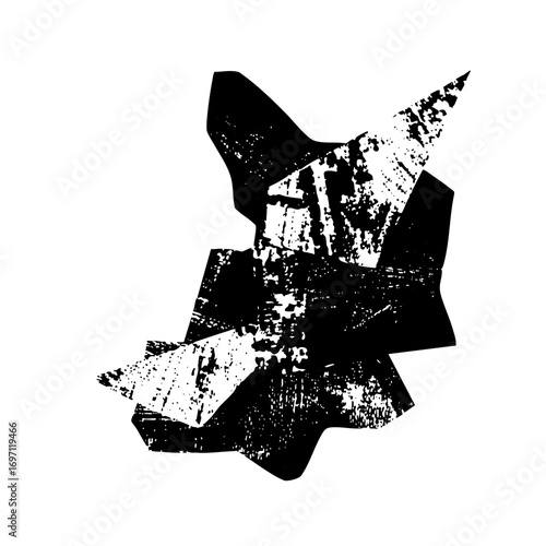 Vector Abstract jagged shapes create a dynamic distressed .