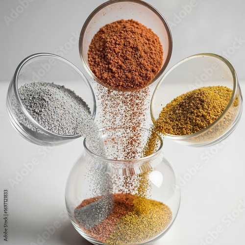 Ayurveda Dosha Imbalance and Balance minimalist conceptual photo representing the balancing of the three Ayurvedic doshas (Vata, Pitta, Kapha).