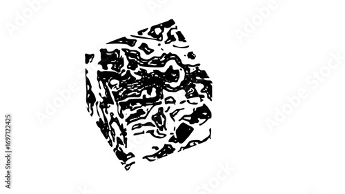 Vector Abstract black shapes create a dynamic fragmented composition.