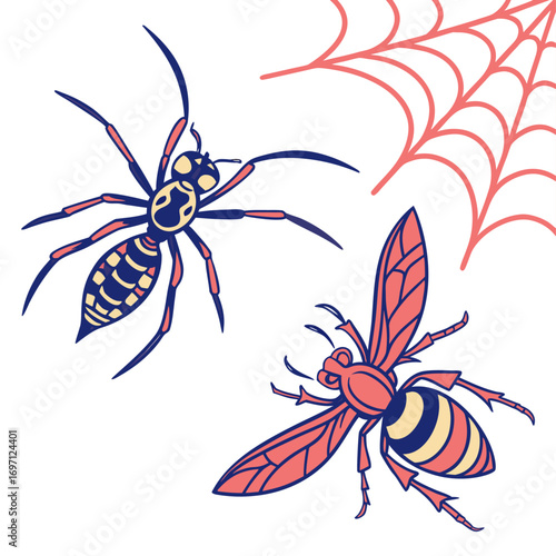 spider-wasps---colour-color-design-and-white-backg (1)