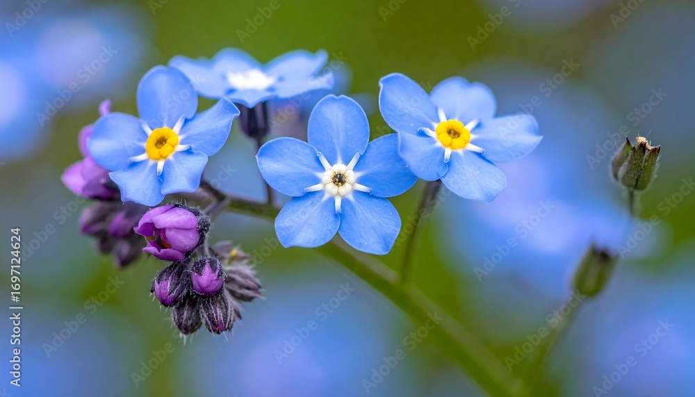 Obraz premium Close-up of forget-me-nots