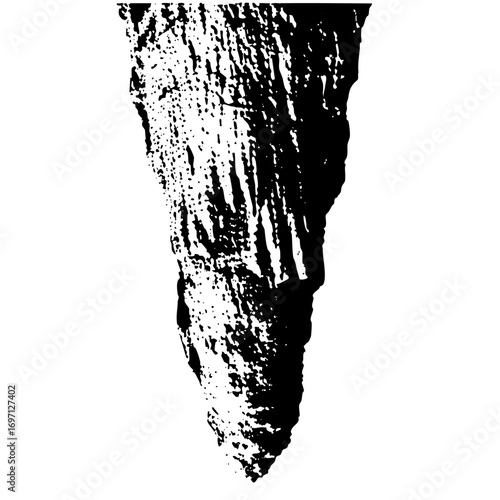 Vector Abstract jagged stone pillar .