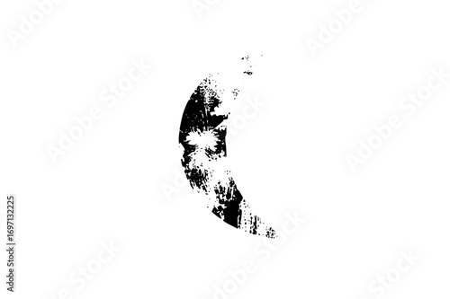 Vector Abstract portrait of a mans face in a distressed vector style.