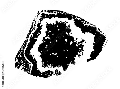 Vector Abstract black and white with layered formations.