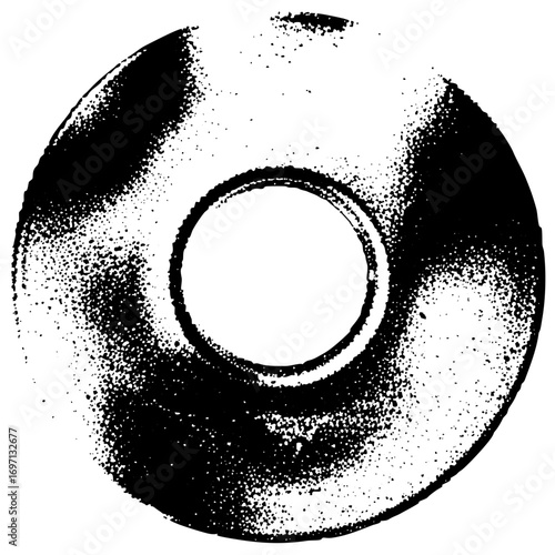 Vector Abstract circular with central void .