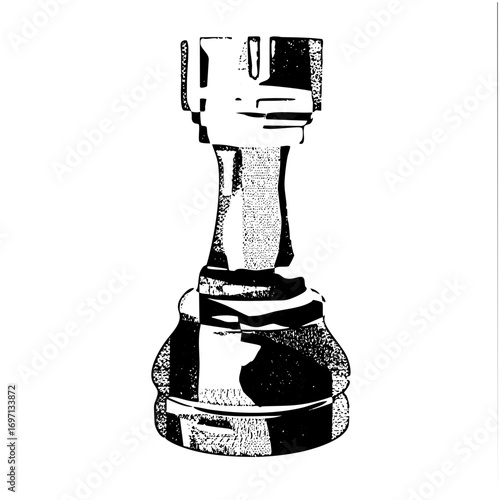 Vector Detailed vector of a chess queen piece.