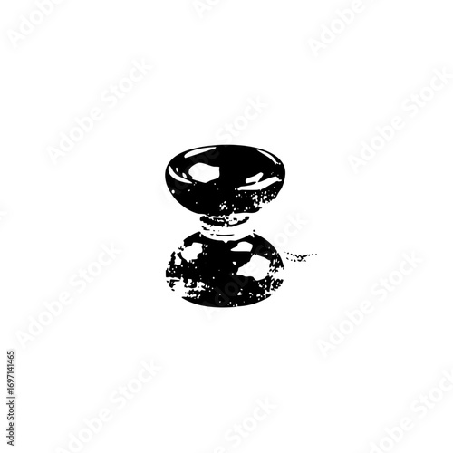 Vector Black hourglass depicts the passage of time.