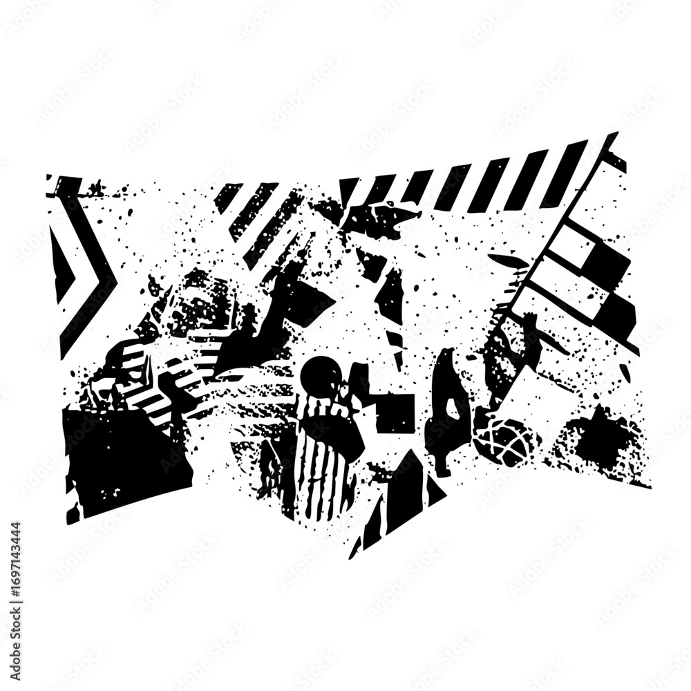 Fototapeta premium Vector Dynamic abstract shapes and lines create a bold .