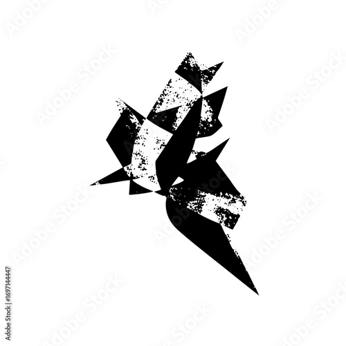 Vector Abstract fractured shapes create a dynamic modern .
