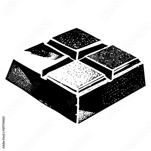 Vector Geometric cube structure with intersecting planes
