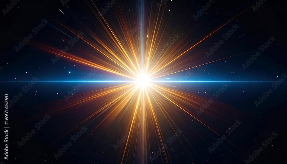 Naklejka premium Radiant celestial explosion