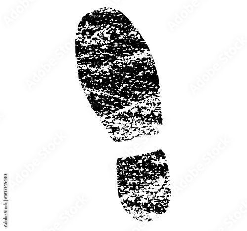 Vector Dark Footprint Impression Vector