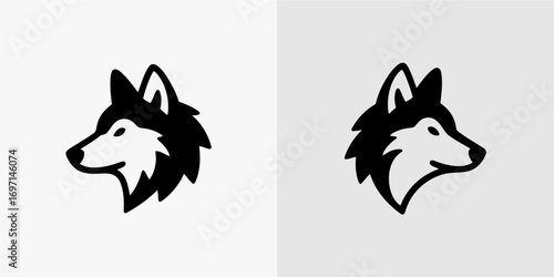 Vector Illustration of Wolf Head Icon for Logo, Mascot, and Design