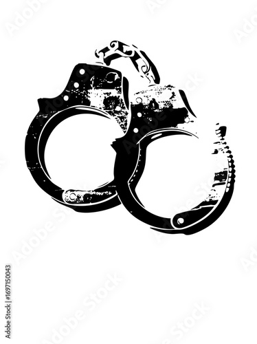 Vector Black Handcuffs Vector