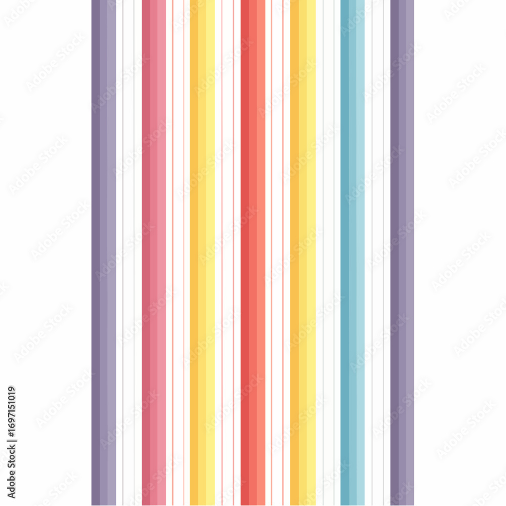 Obraz premium Colorful Vertical Stripes Seamless Pattern Background Design