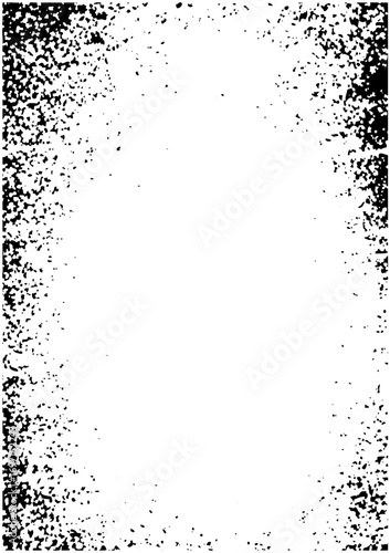 Vector Abstract distressed frame with scattered speckles.