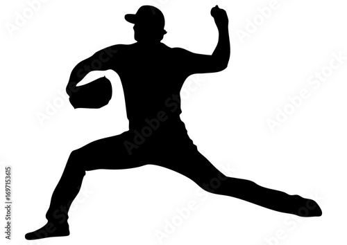 野球選手のシルエット7