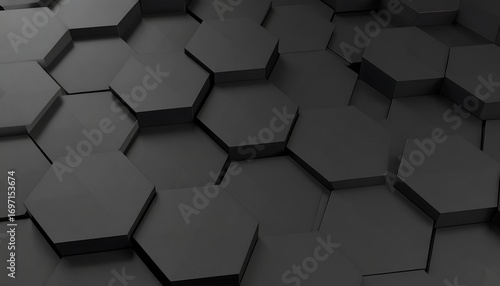 Abstract dark gray honeycomb pattern