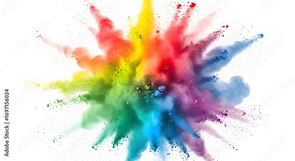 Fototapeta premium Abstract Explosion of Bright Holi Powder