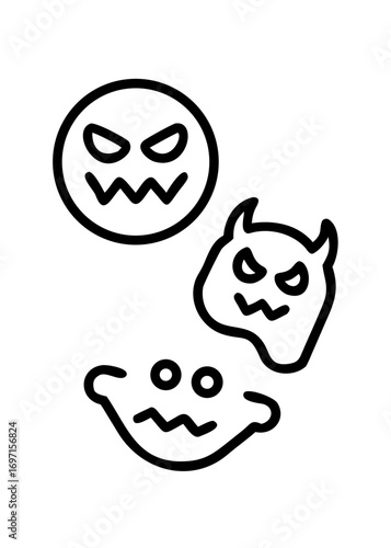 vector illustration of skeleton icon