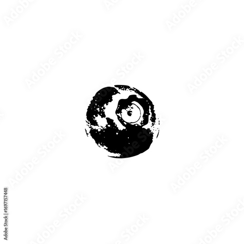 Vector Abstract eye with a distressed texture.