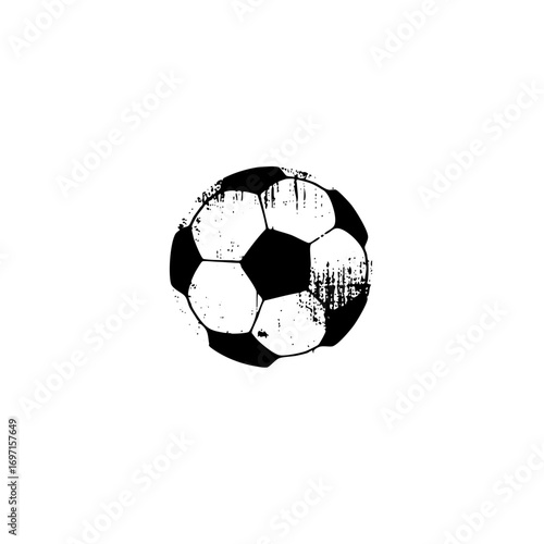 Vector Black and white soccer ball