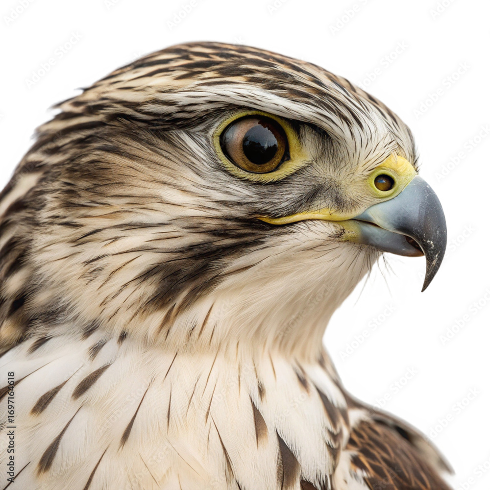 Obraz premium Magnificent falcon soaring gracefully with wings outstretched, capturing the essence of freedom 