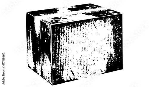 Vector Abstract black geometric cube